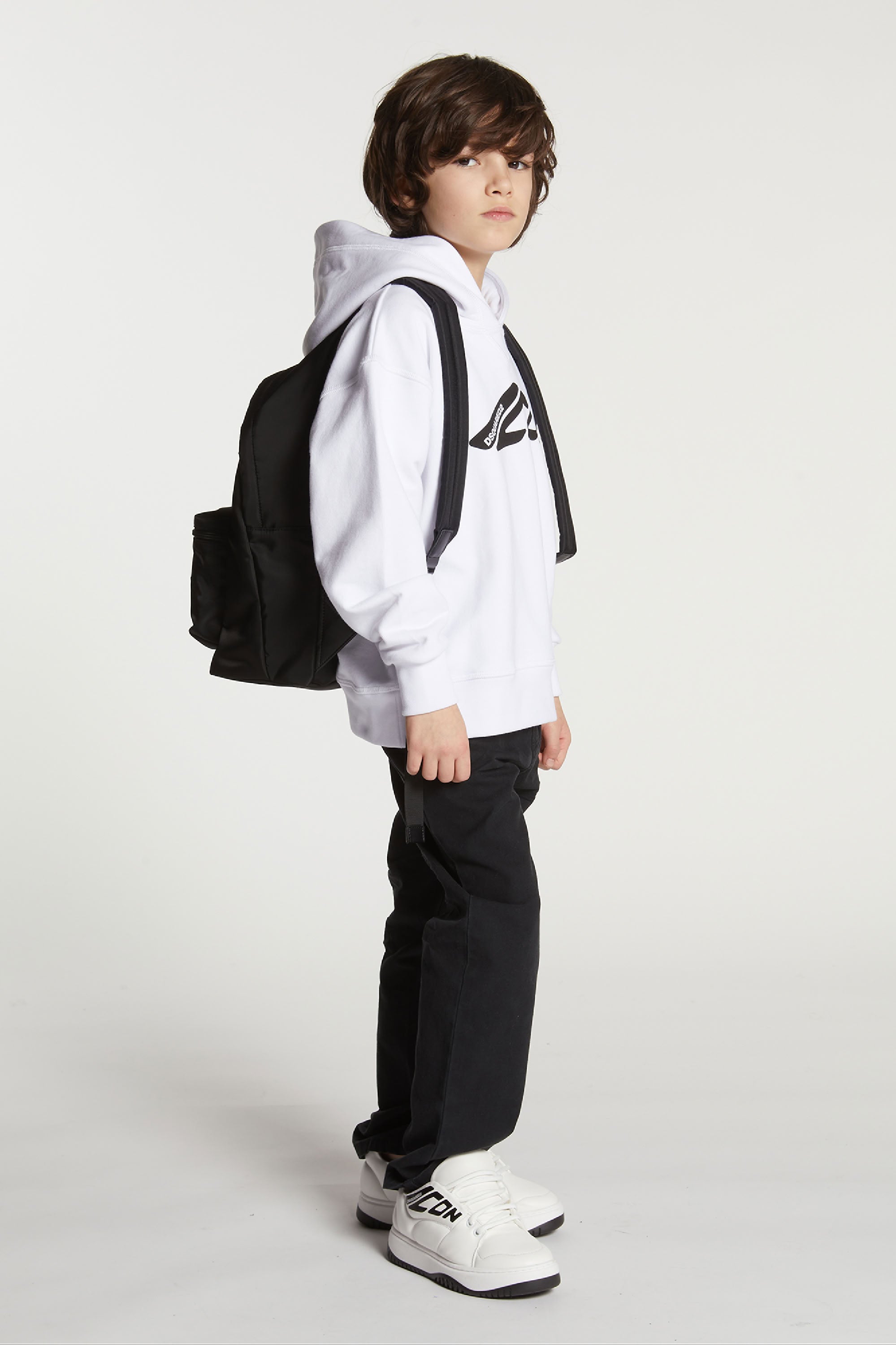 Sweat à capuche avec logo - White