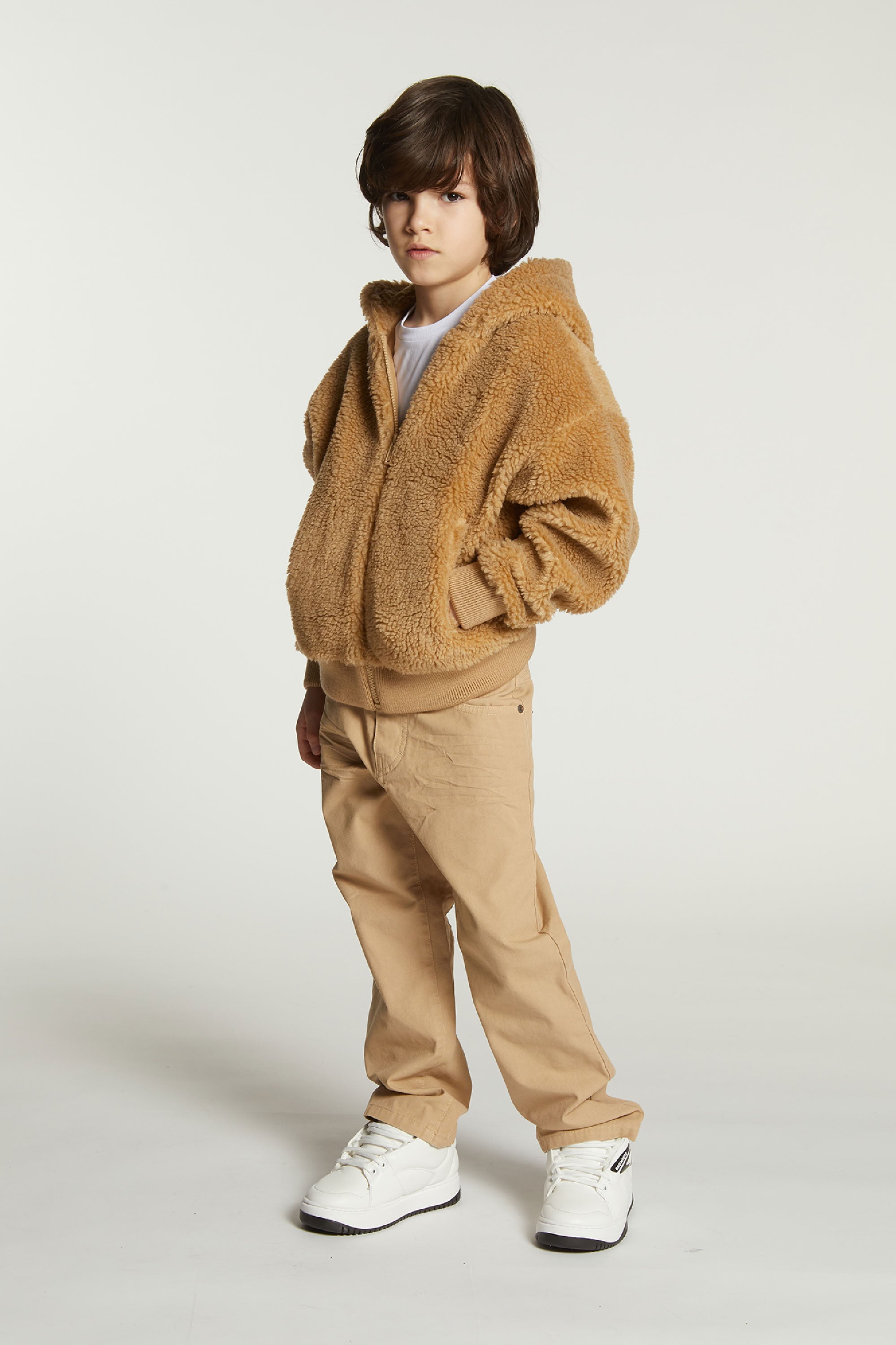 Hooded jacket - Tiger'S Eye