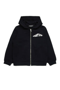 Sweat à capuche zippé - Black