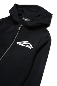 Sweat à capuche zippé - Black
