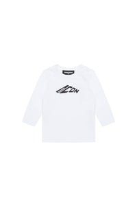 Long-sleeved T-shirt with logo - White