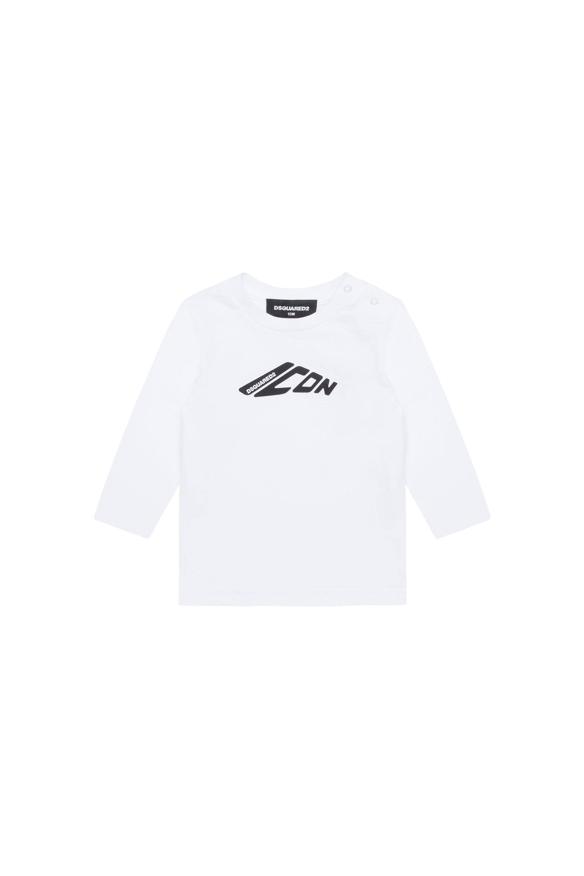 Long-sleeved T-shirt with logo - White