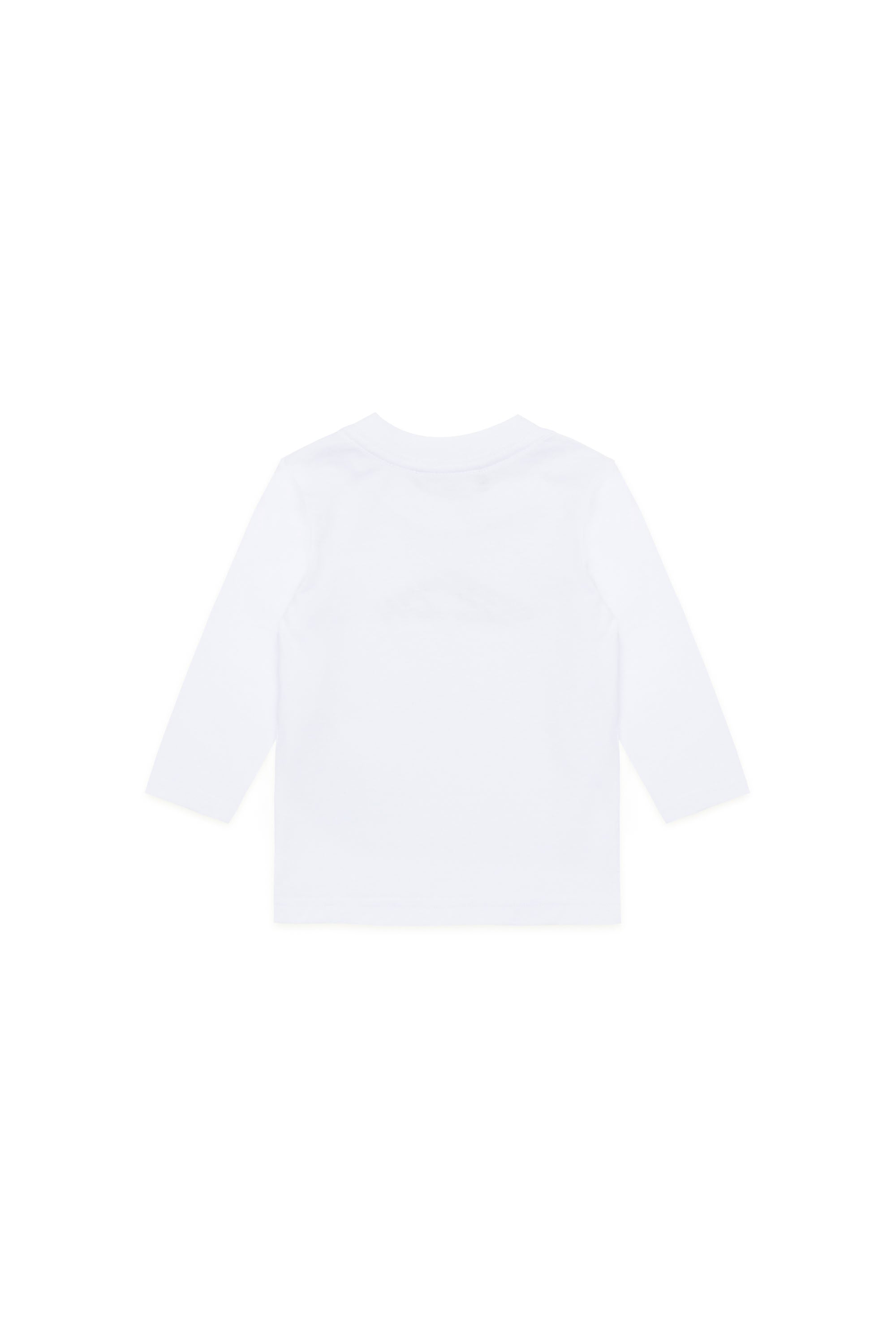 Long-sleeved T-shirt with logo - White
