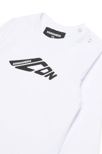 Long-sleeved T-shirt with logo - White