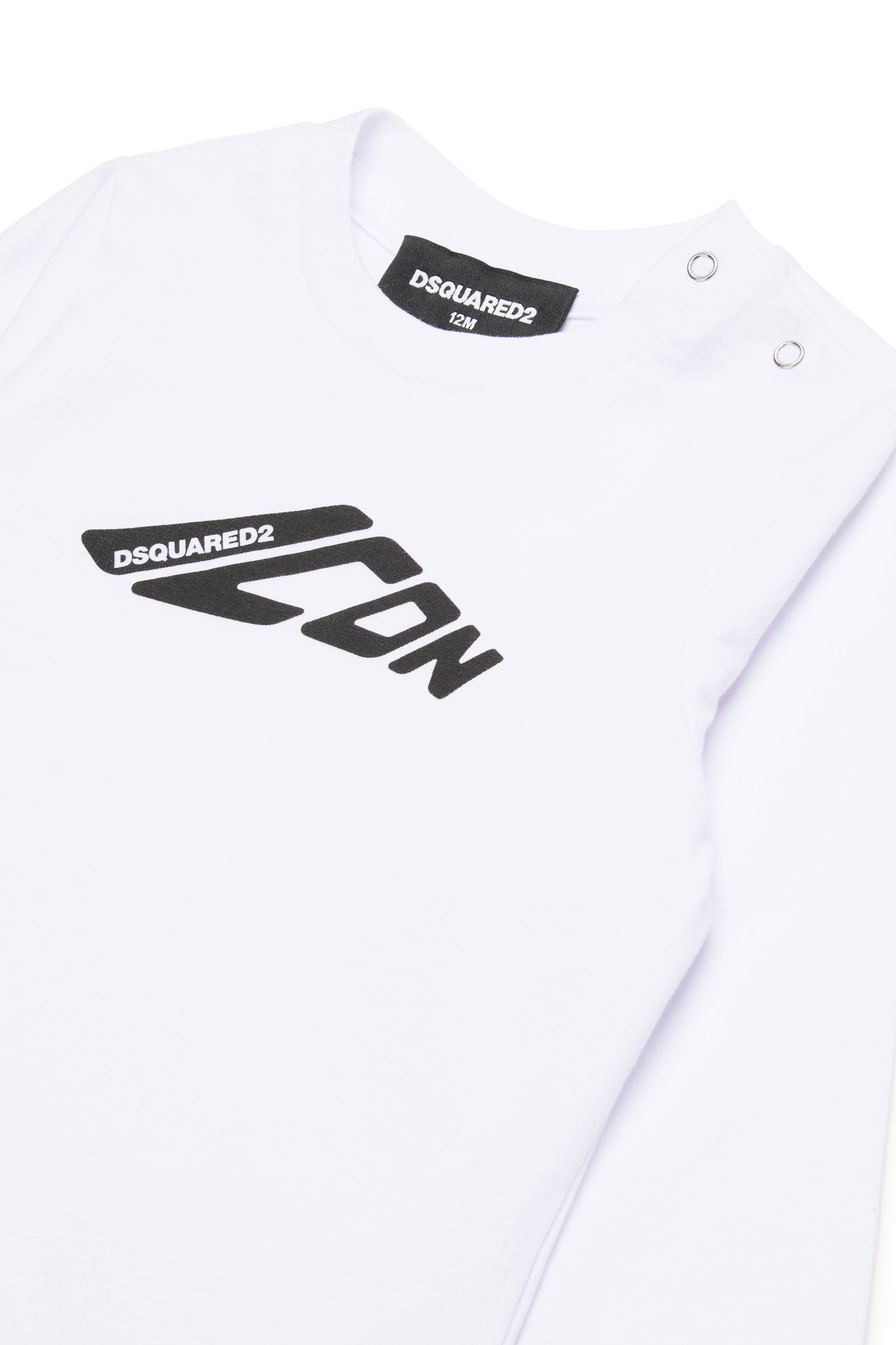 Long-sleeved T-shirt with logo - White