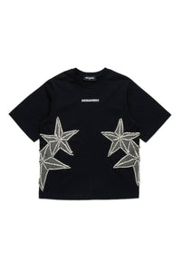 T-shirt à broderie - Black
