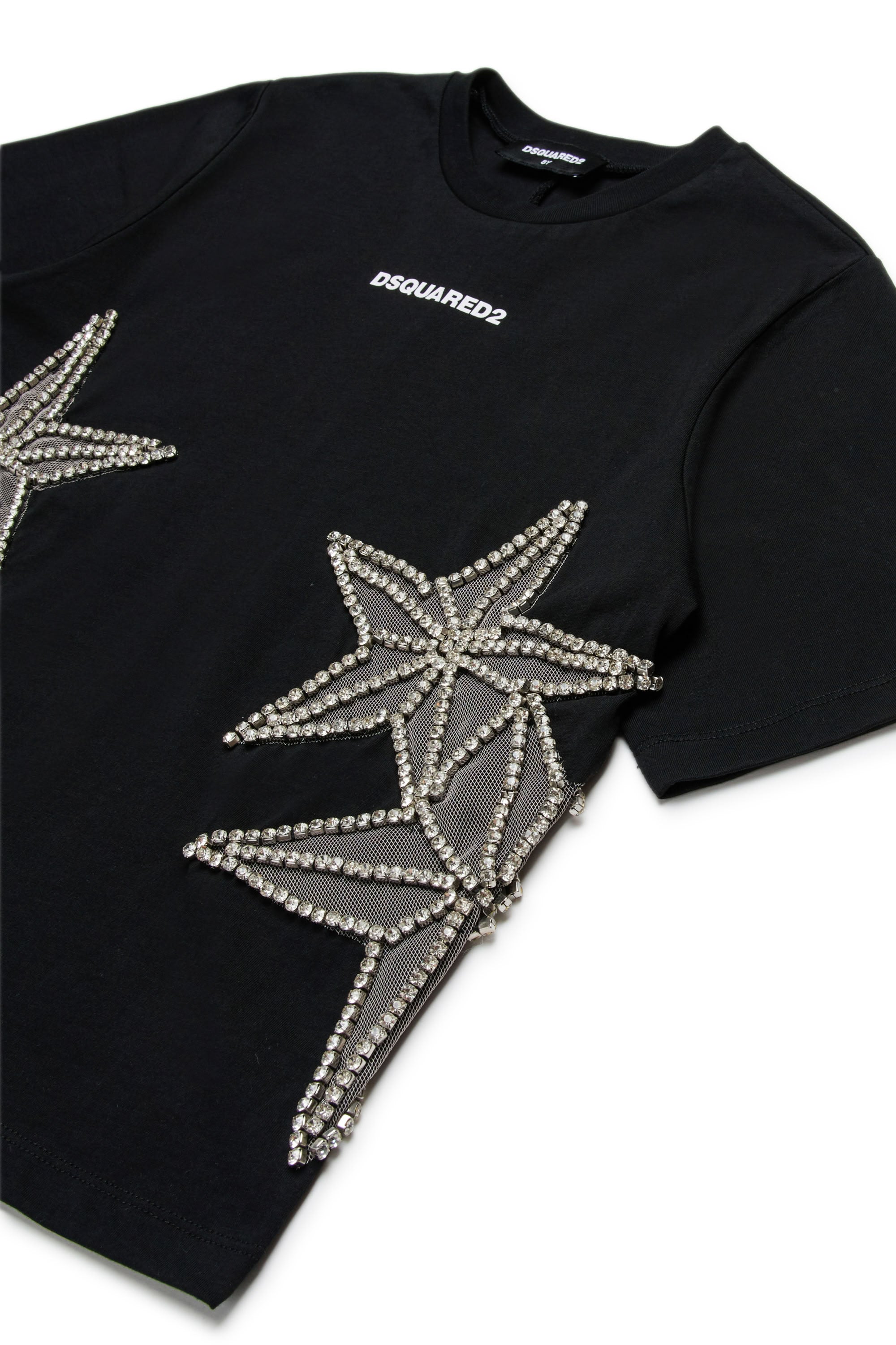 T-shirt à broderie - Black