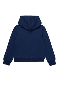Printed hoodie - Medieval Blue