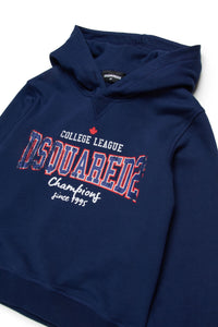 Printed hoodie - Medieval Blue