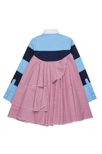 Robe avec volants - White & Bordeaux