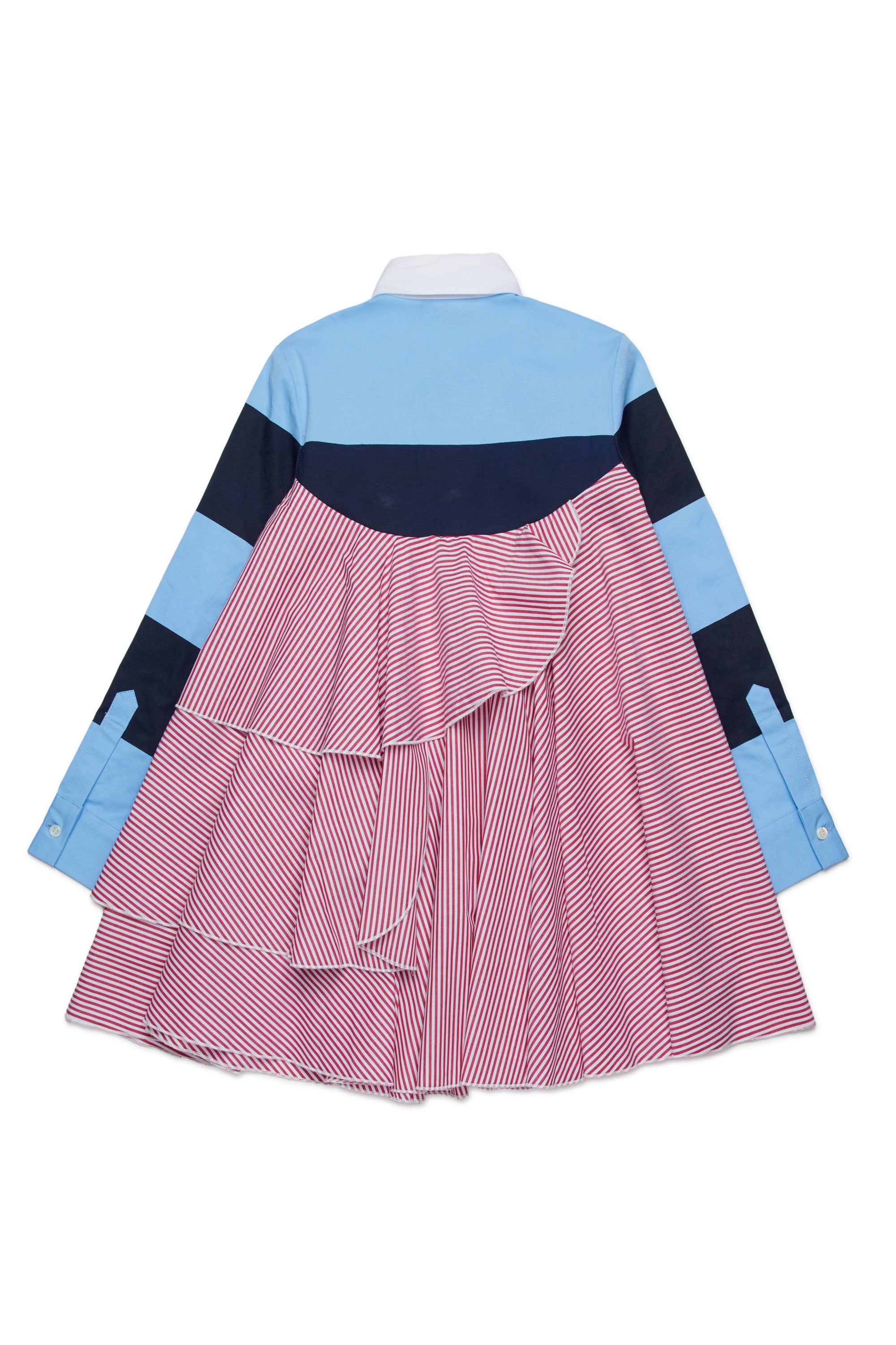 Robe avec volants - White & Bordeaux