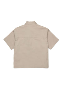 Short-sleeved shirt with pockets - Feather Gray