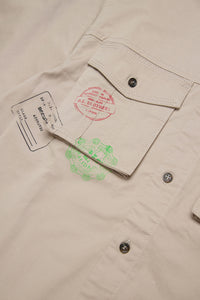 Short-sleeved shirt with pockets - Feather Gray