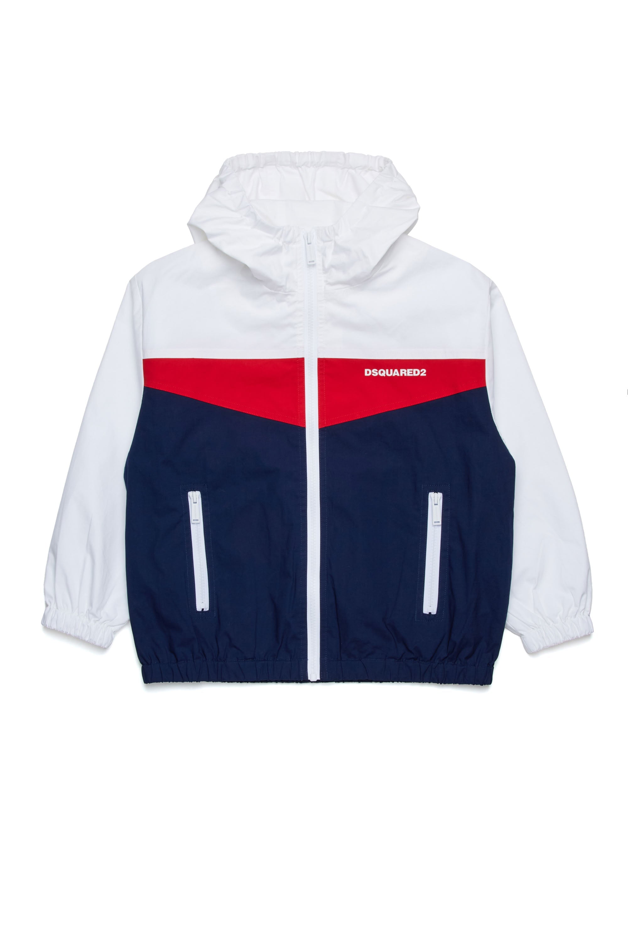 Windproof hooded jacket - Medieval Blue