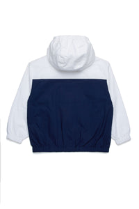 Windproof hooded jacket - Medieval Blue
