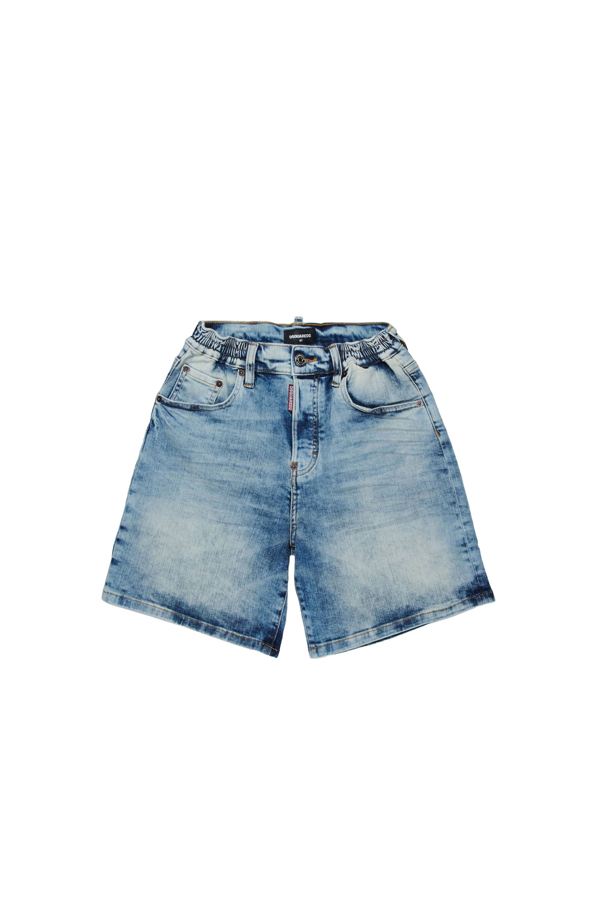 Washed denim shorts - Blue Denim