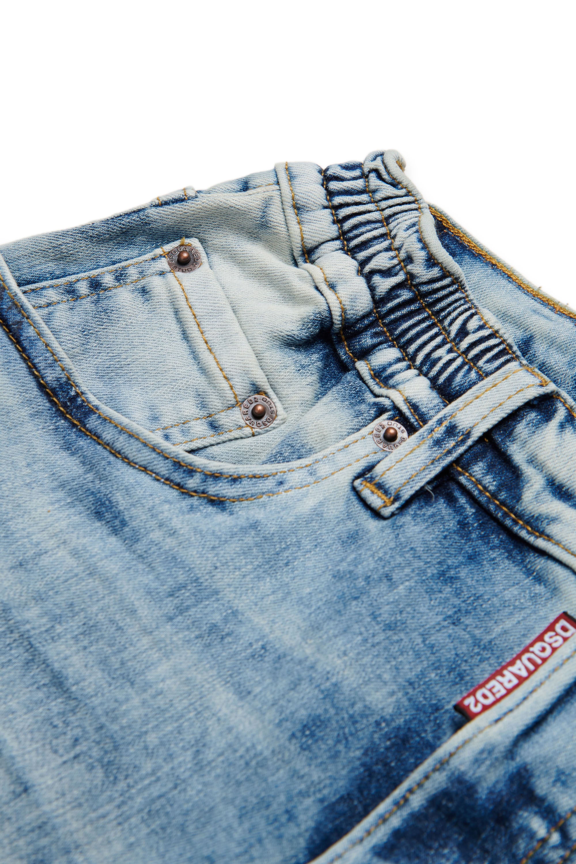 Washed denim shorts - Blue Denim