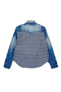 Chemise délavée en denim - Blue Denim
