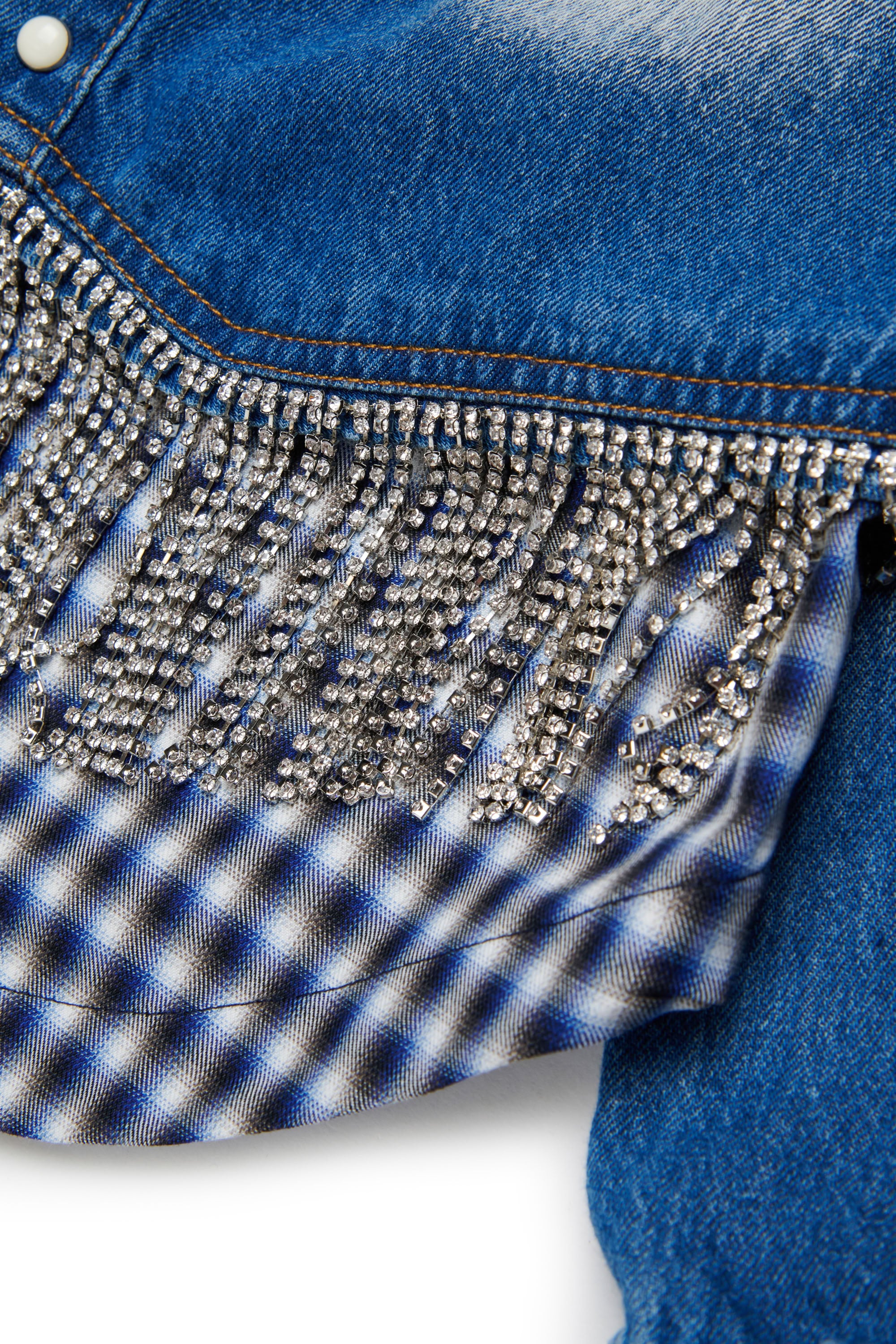 Chemise délavée en denim - Blue Denim