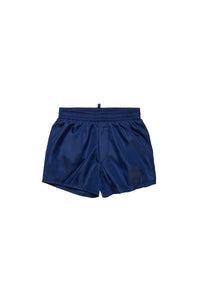 Elasticated waist swim shorts - Medieval Blue