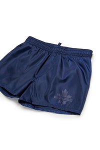Elasticated waist swim shorts - Medieval Blue
