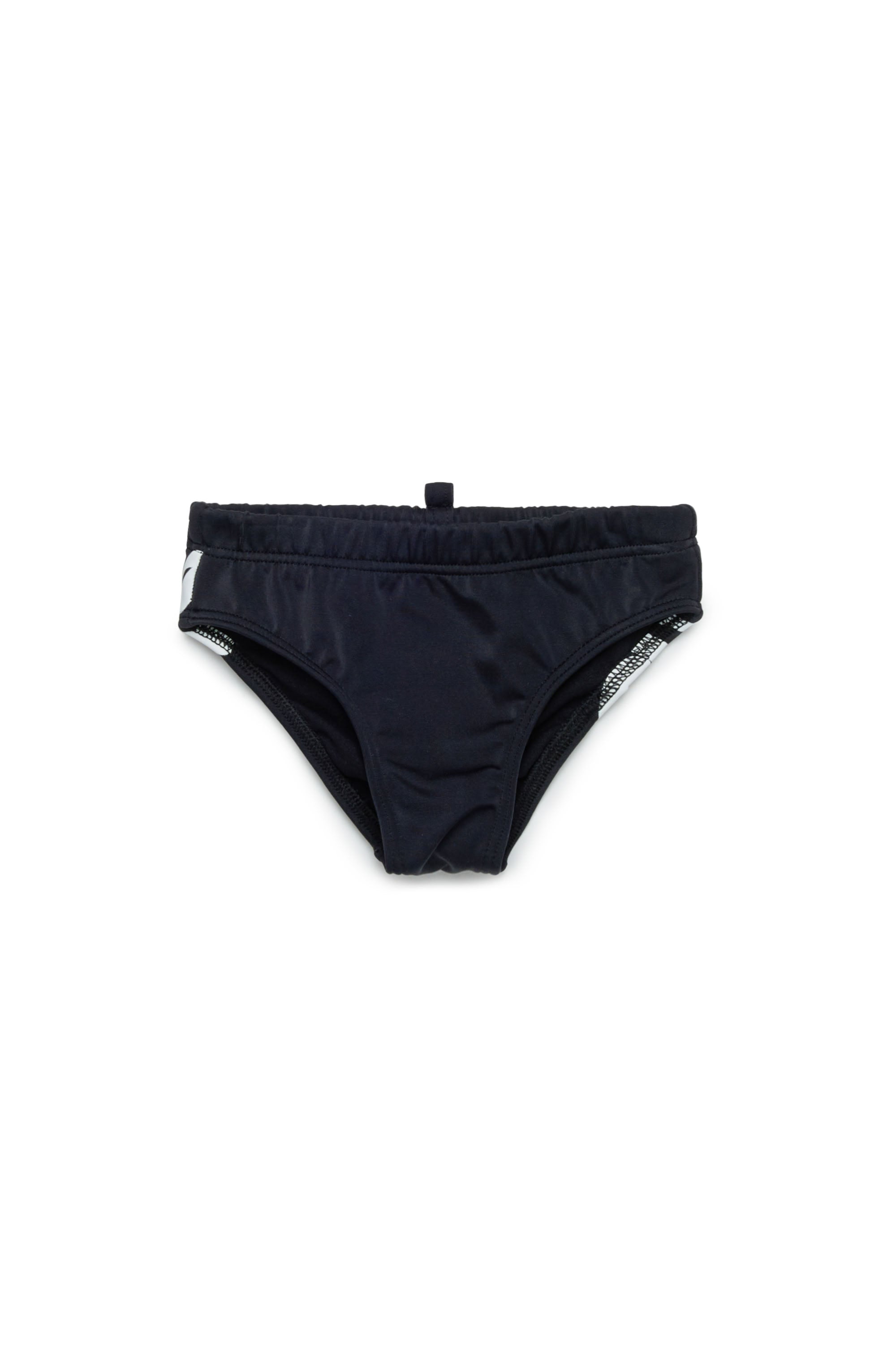 Elasticated waist swimming costume - Black