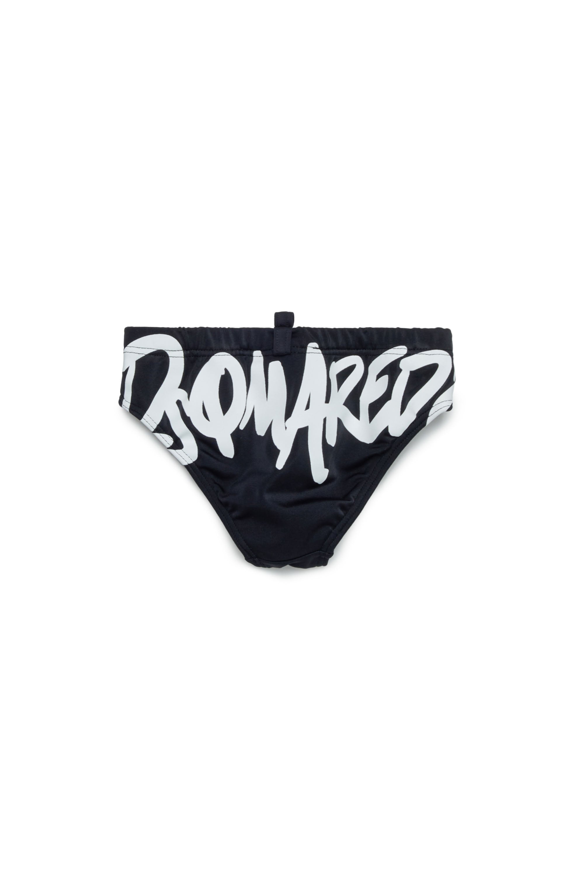 Elasticated waist swimming costume - Black