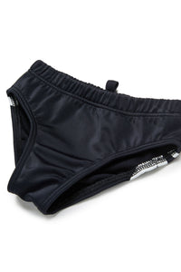 Elasticated waist swimming costume - Black