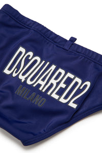 Maillot de bain à taille élastiquée - Medieval Blue