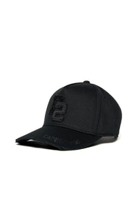 Embroidered cap - Black