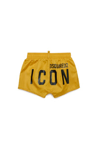 Elasticated waist swim shorts - Golden Glow