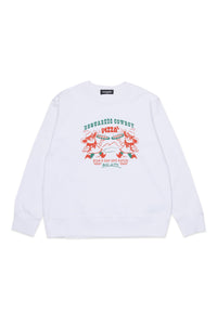 Sweatshirt à impression - White