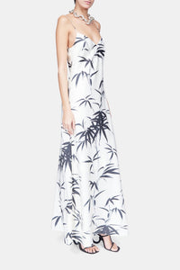 Robe délicate à rayures - Palm Print