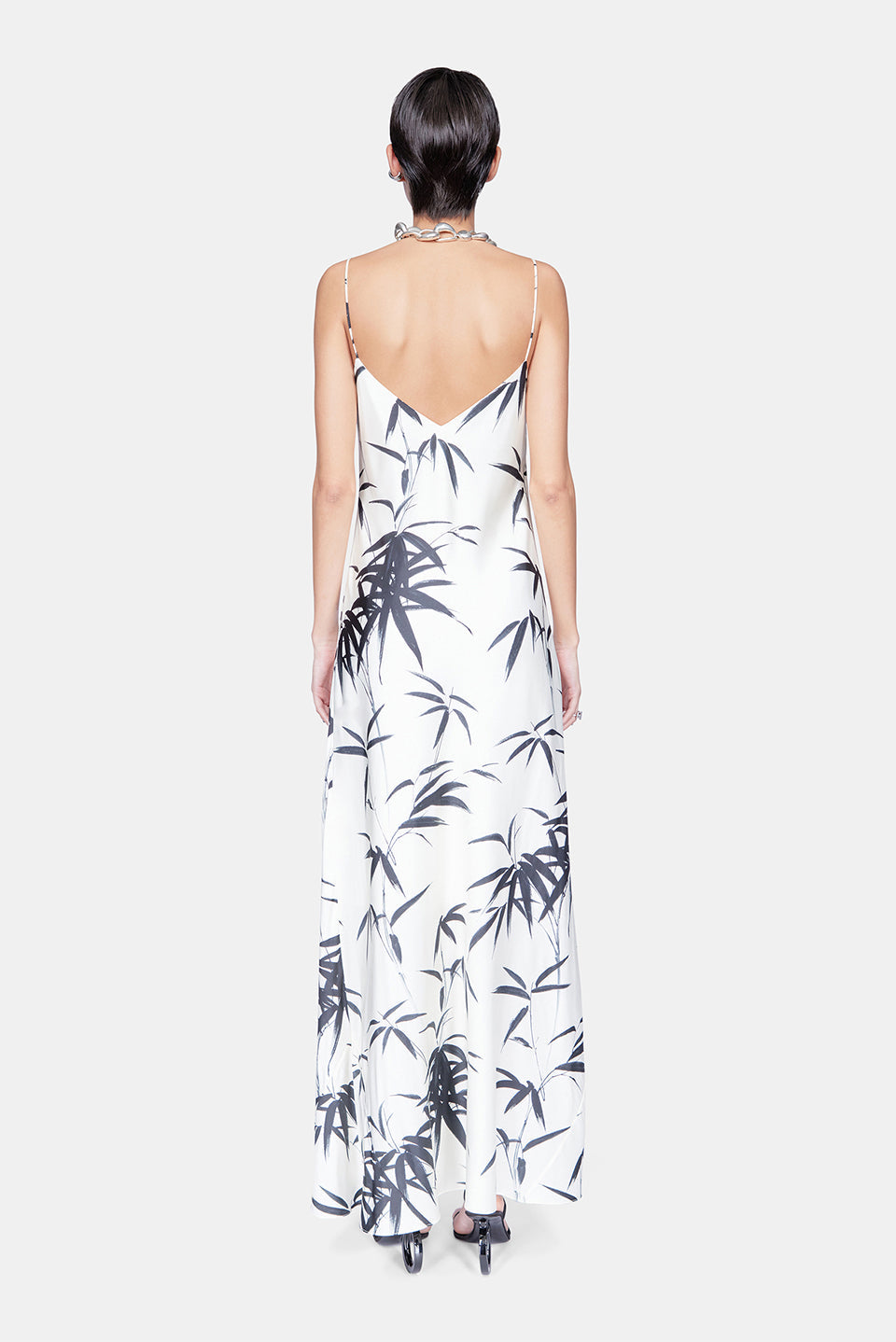 Robe délicate à rayures - Palm Print