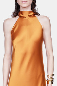 Robe Sienna longue - Brandy