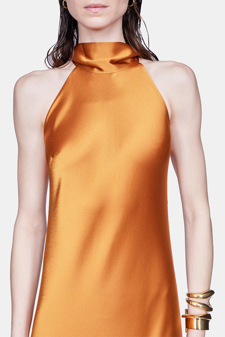 Robe Sienna longue - Brandy