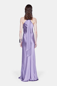 Robe en satin Pandora - Purple Steel