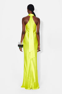 Robe longue Pandora - Lime Yellow