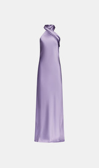 Robe en satin Pandora - Purple Steel
