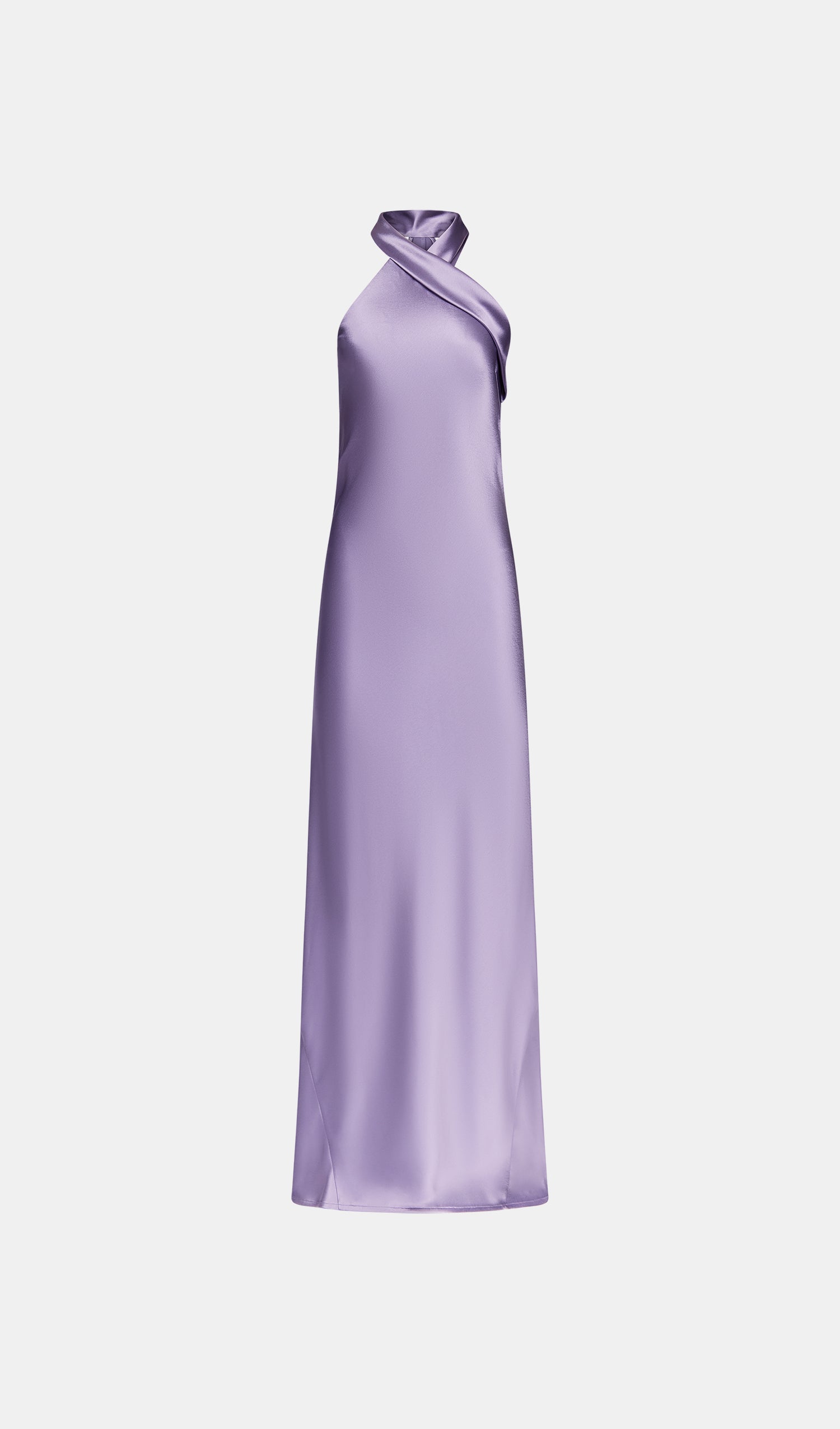 Robe en satin Pandora - Purple Steel