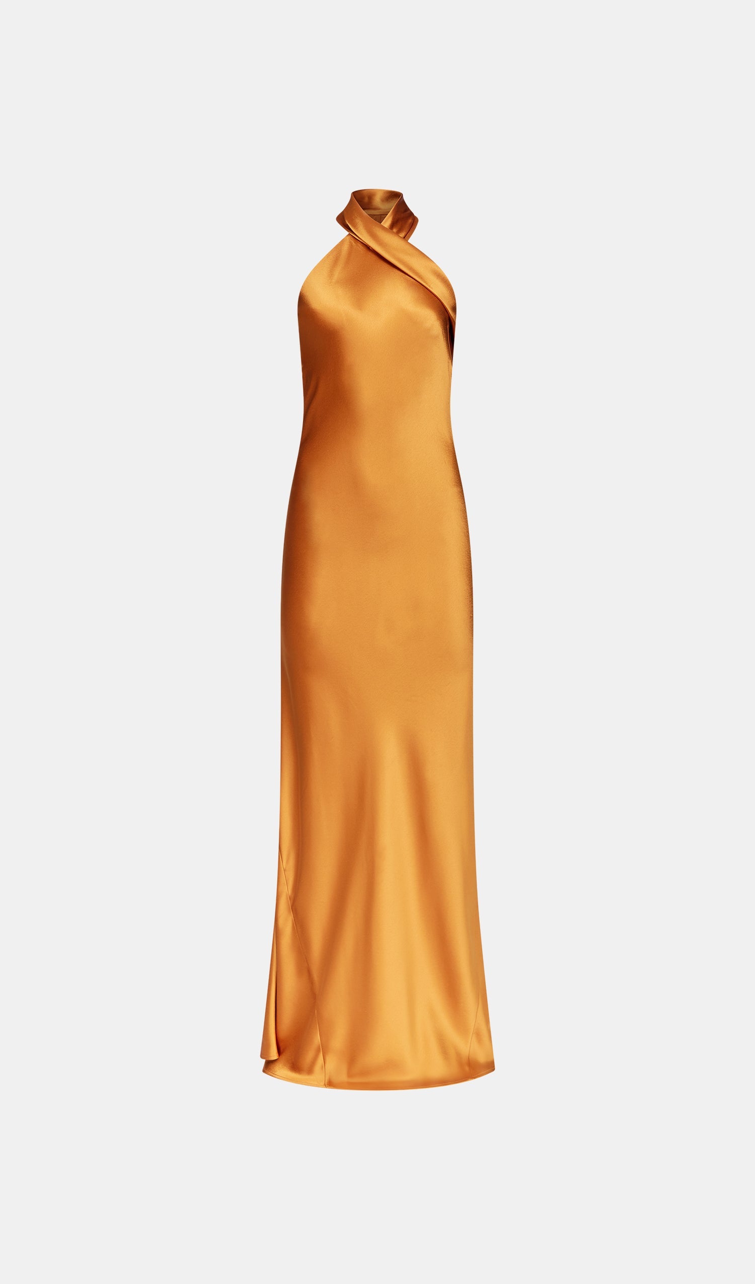 Robe Pandora en satin - Brandy