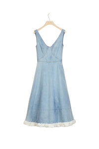 Denim midi dress - Blueberry