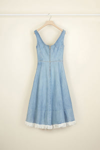 Robe midi en denim - Blueberry