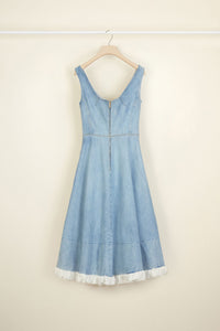Robe midi en denim - Blueberry