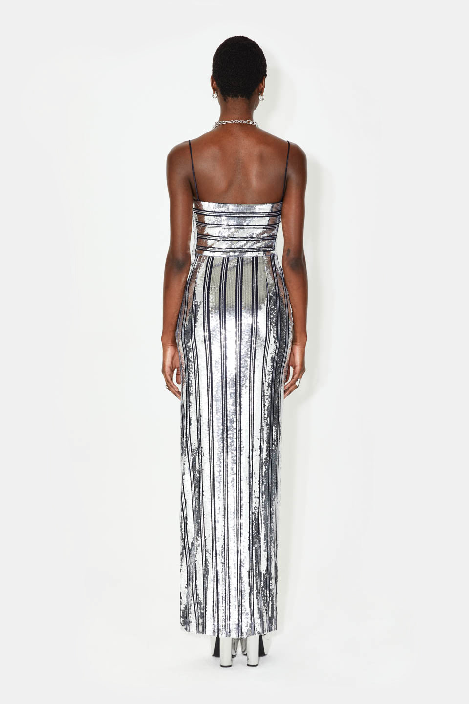 Stargaze Bandeau Dress - Silver