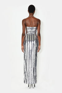 Robe longue bandeau Stargaze - Silver