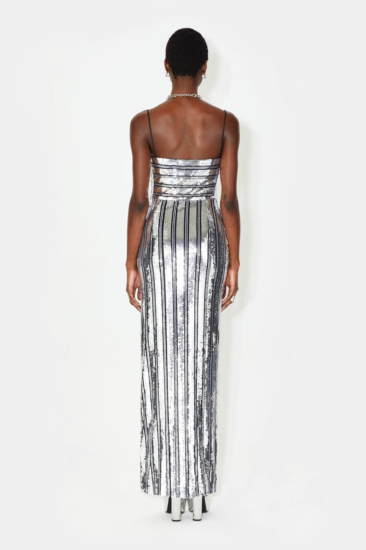 Robe longue bandeau Stargaze - Silver