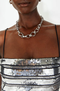 Robe longue bandeau Stargaze - Silver