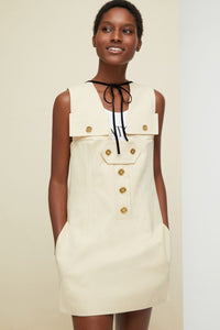 Cotton safari dress - Vanilla