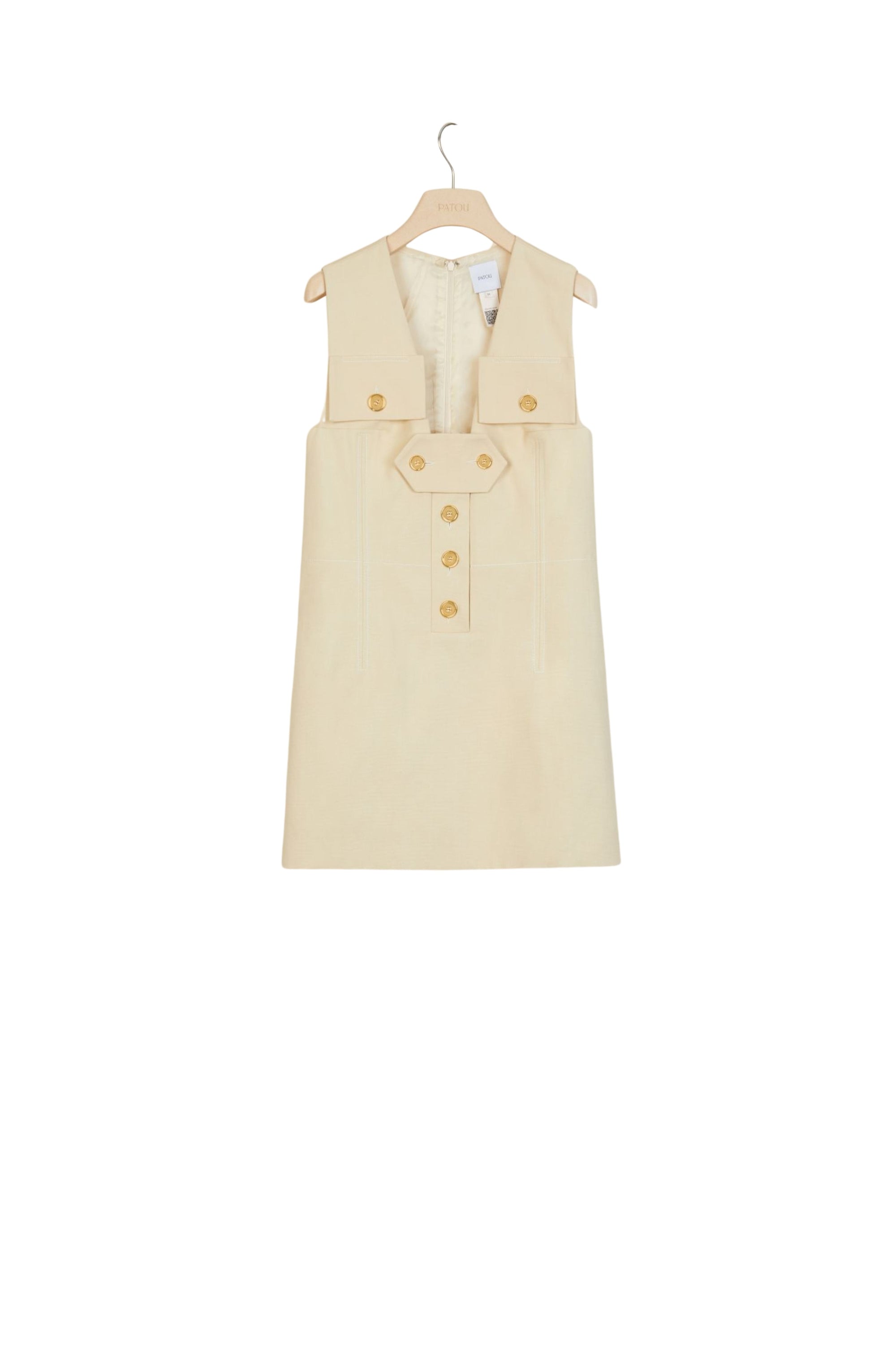 Cotton safari dress - Vanilla